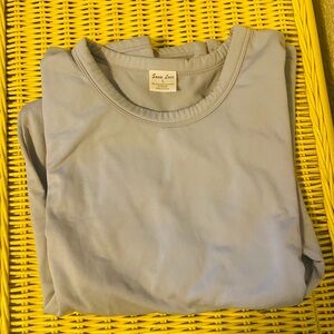 Snow Love Gray Winter Long Sleeve Shirt SZ L